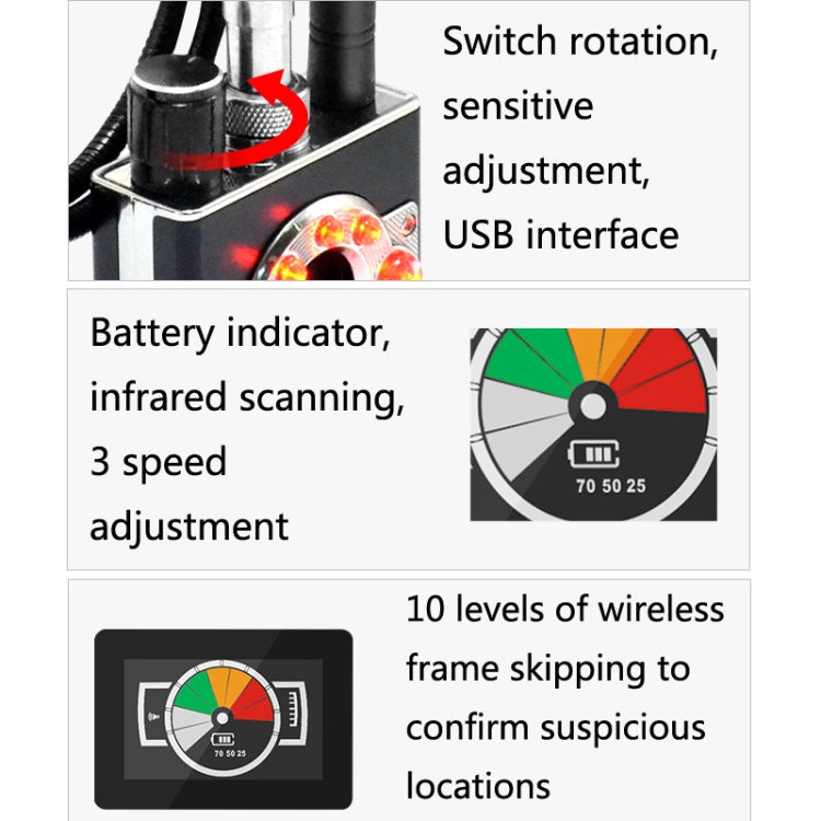 K88 Signal Detector Anti-Stealing Anti-Stealing GPS Scan Detector Defense Tracking Camera Detector, K88 K88 Signal Detector Anti-Stealing Anti-Stealing GPS Scan Detector Defense Tracking Camera Detector, K88